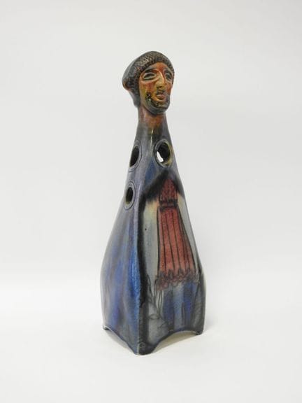 Accolay - Yonne
Fioriera antropomorfa in maiolica 