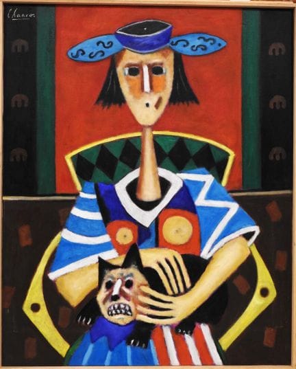 Roland CHANCO (1914-2017)
Karine e il suo gatto
Ol