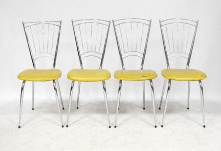 Stück aus den 1950er Jahren
Set aus 4 Küchenstühle