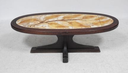 RAYNAUD - 20th Century
Oblong coffee table made of