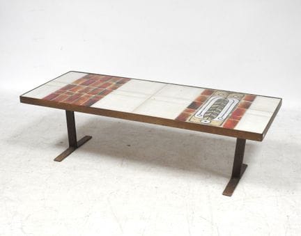 Work from the 1960s
Rectangular coffee table with 