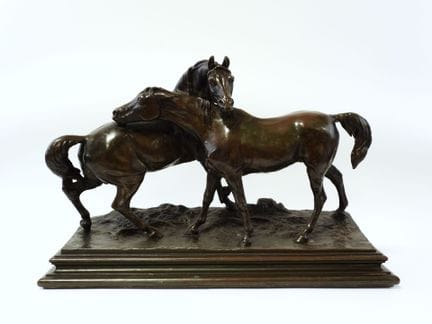 Pierre-Jules MENE (1810-1879)
Accolade de chevaux 