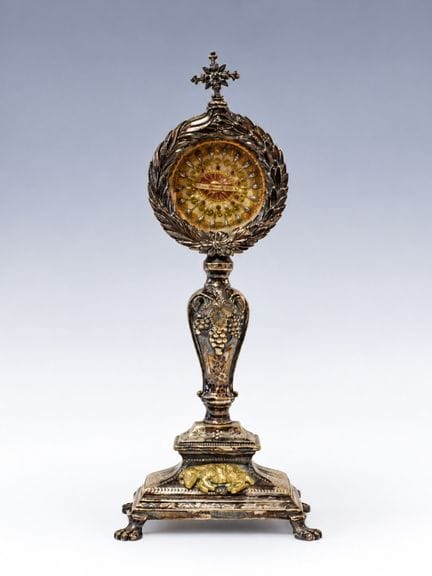 RELIGIOSA
Reliquaire de Saint-Bernard en métal arg