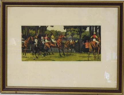 Maurice TAQUOY (1878-1952)
Jockey avant la course
