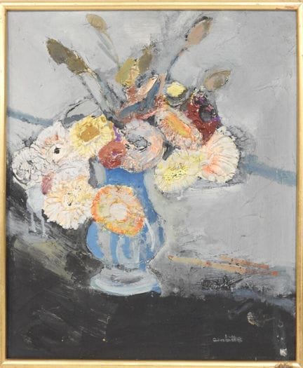 Paul AMBILLE (1930-2010)
Bouquet de fleurs sur un 