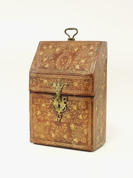 Caja para cubiertos, con esquinas biseladas, de ma