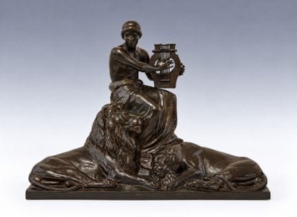 Max VALENTIN (1875-1934) 
Orphée et sa lyre.
Épreu