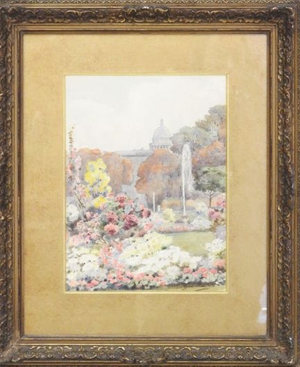 Ysabel MINOGGIO ROUSSEL (1865-?)
Vue du Panthéon 
