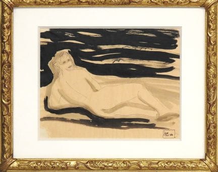 Jean COCTEAU (1889-1963)
Nu féminin
Lavis d'encre 