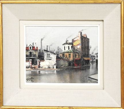 Gabriel FERRO (1903-1981)
Le carrefour mouillé
Hui