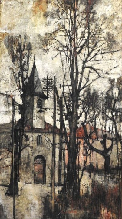 Michel de GALLARD (1921-2007)
La petite église
Hui