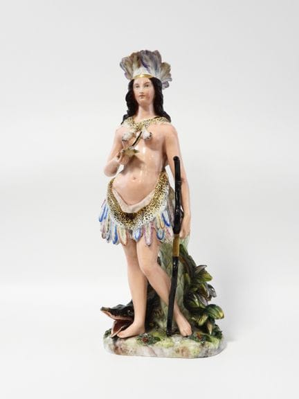 MEISSEN dans le goût de
Groupe en porcelaine polyc