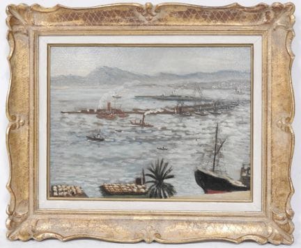 André HAMBOURG (1909-1999)
Le port d'Alger
Huile s