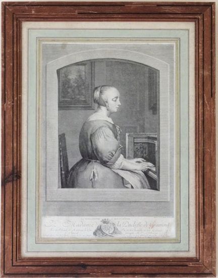 TROIS GRAVURES anciennes en noir, titrées «Charles