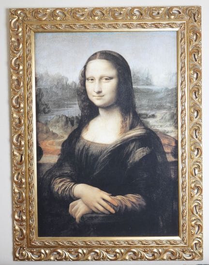 FOUR FRAMED WORKS, including a reproduction of the