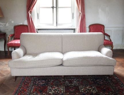 PAIRE DE CANAPES confortables de forme rectangulai