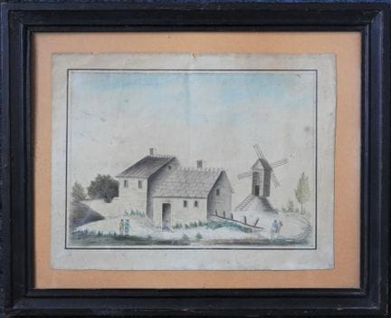 Late 18th-century French school. Landscape with a 