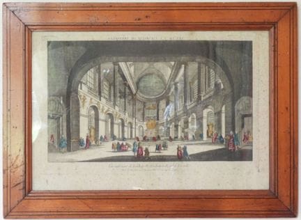 VUE D'OPTIQUE de la chapelle royale du château de 