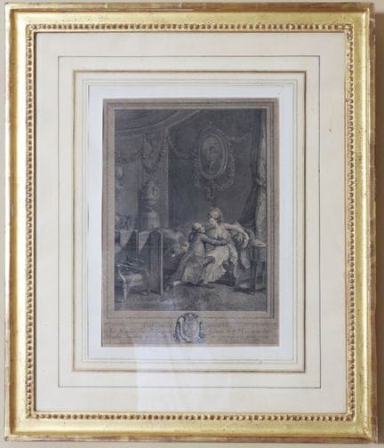 Nicolas LAURENS,  d'après. L'heureux moment. Gravu