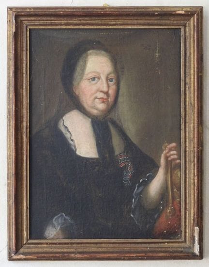 18th-century GERMAN school. Portrait of Maria Ther