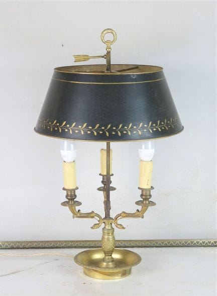 LAMPADA A BAGNO DI CALORE con tre bracci in bronzo