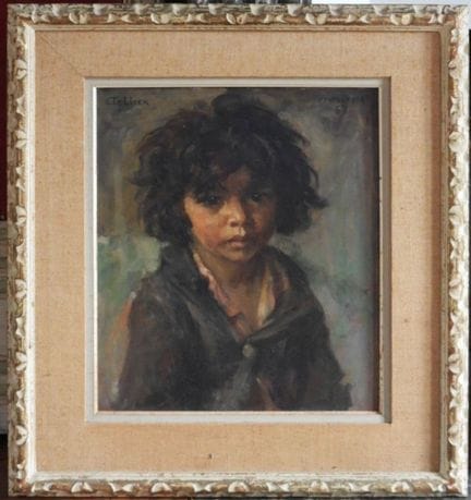 Raymond TELLIER (1897–1985). Portrait of a Morocca
