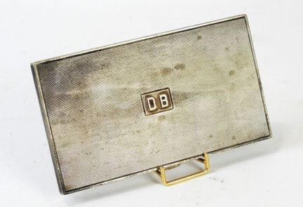 CHANTELOUP. Zigarettenetui aus Silber 950/1000 mit