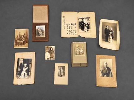 JAPON.
Tirages albuminés.
Rare ensemble de neuf ph
