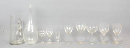 Glassware sets (various styles) consisting of appr