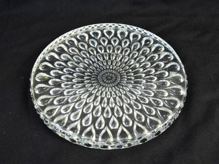 BACCARAT: Runder Untersetzer aus Kristall, Modell 