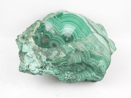 Important vide-poche en malachite. H.: 19  L.: 31 