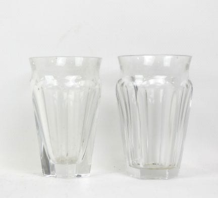 BACCARAT -  Deux gobelets modèle "Harcourt Talleyr