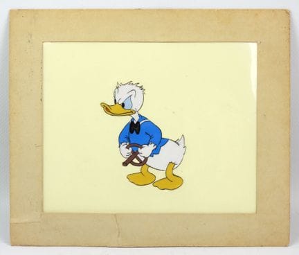 WALT DISNEY. Celuloide pintado que representa al P