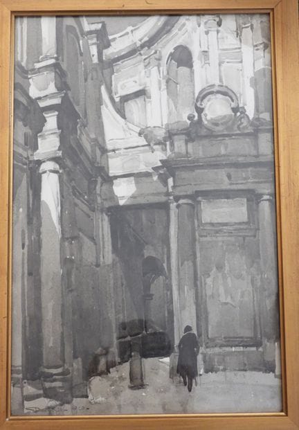 Albert DECARIS (1901-1988): Roma. Lavado de tinta.