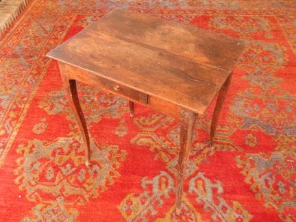 MESA DE ESCRITORIO de madera natural con un cajón,