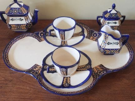 HB QUIMPER: Servicio de té y café de loza compuest
