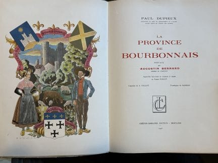 DUPIEUX, Paul: La provincia del Bourbonnais. Acuar