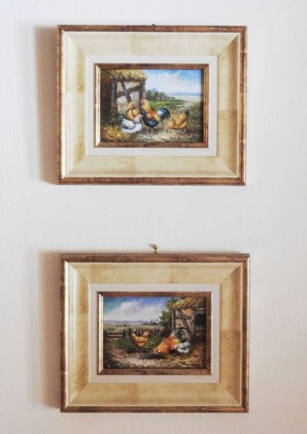 HOPPE - 20th Century
Rooster and Farmyard
Pair of 