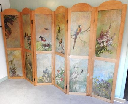 Late 19th–Early 20th Century
Beautiful six-panel f