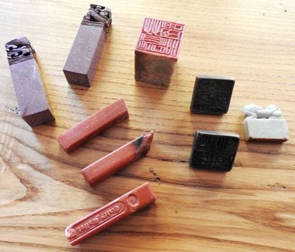 CHINA
6 seals, including 4 made of hard stone and 