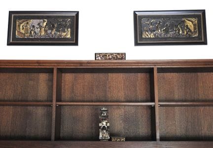 FAR EAST
Set of 5 decorative carved wooden pieces 