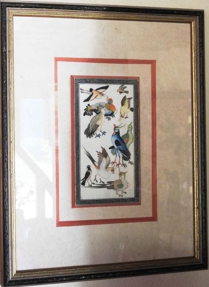Set of 12 framed prints: Persian women, horsemen, 