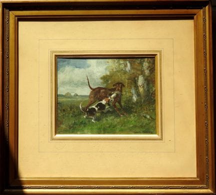 Nicolas MOREAU (1820–1887) 
Dogs Fighting Over Gam