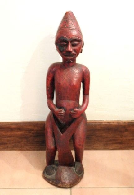Civilization Art
Red-lacquered wooden statuette
H.