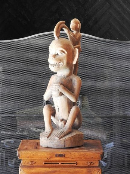 BORNEO
Direct-carved natural wood sculpture depict