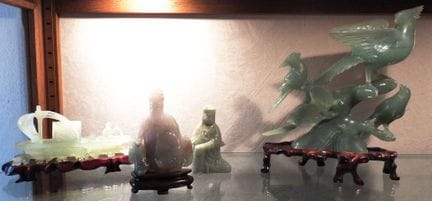 FAR EAST
Set of 4 pieces made of hard stone and ja
