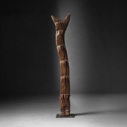 Dogon, Mali - Ladder. Wood with dark brown patina.