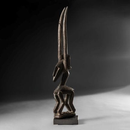 Bamana, Mali - Ciwara headdress. Wood with dark br
