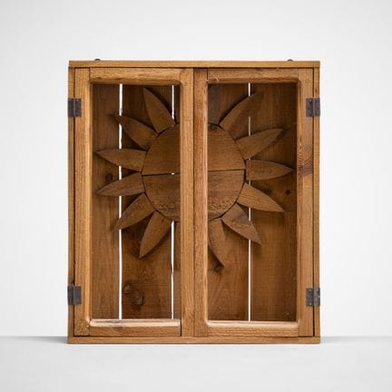 Mario Ceroli. Skulptur „Sole nella Finestra“ (Sonn
