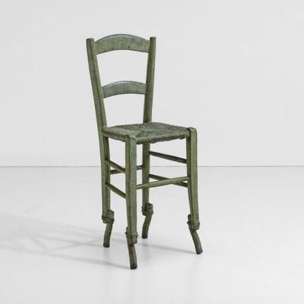 Sandro Chia . Sedia scultorea Struttura in bronzo 